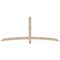 Ekena Millwork Bellingham Smooth Timber Gable Bracket, Douglas Fir, 84"W x 35"H x 3 1/2"D x 3 1/2"F, 10/12 Pitch GBW084X35X0404BEL00SDF - alternate 1